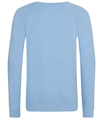 AWDis Academy Kids Raglan Sweatshirt - Sky Blue (AC001B)