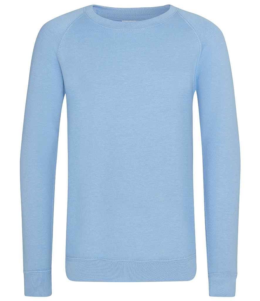AWDis Academy Kids Raglan Sweatshirt - Sky Blue (AC001B)