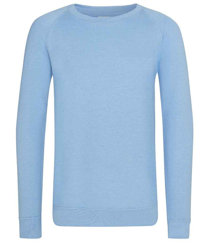 AWDis Academy Kids Raglan Sweatshirt - Sky Blue (AC001B)