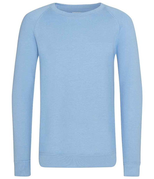 AWDis Academy Kids Raglan Sweatshirt - Sky Blue (AC001B)