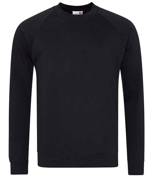 AWDis Academy Senior Raglan Sweatshirt - Black (AC001)