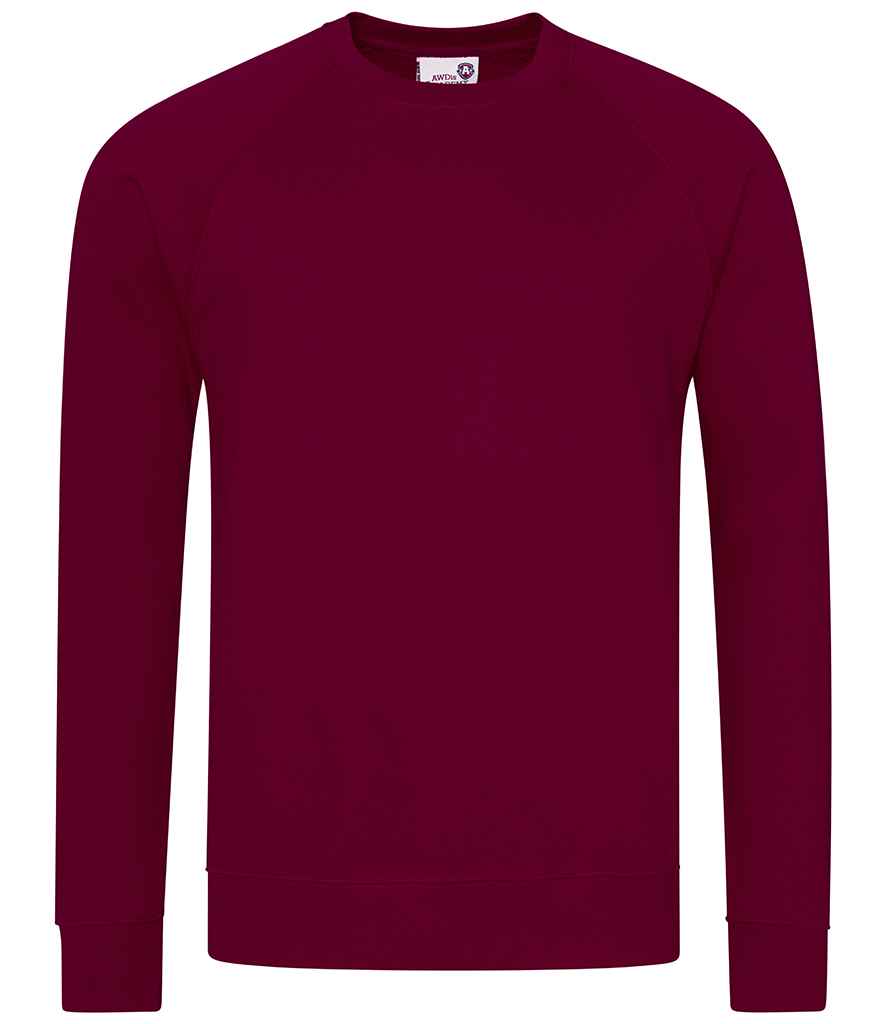AWDis Academy Senior Raglan Sweatshirt - Burgundy (AC001)