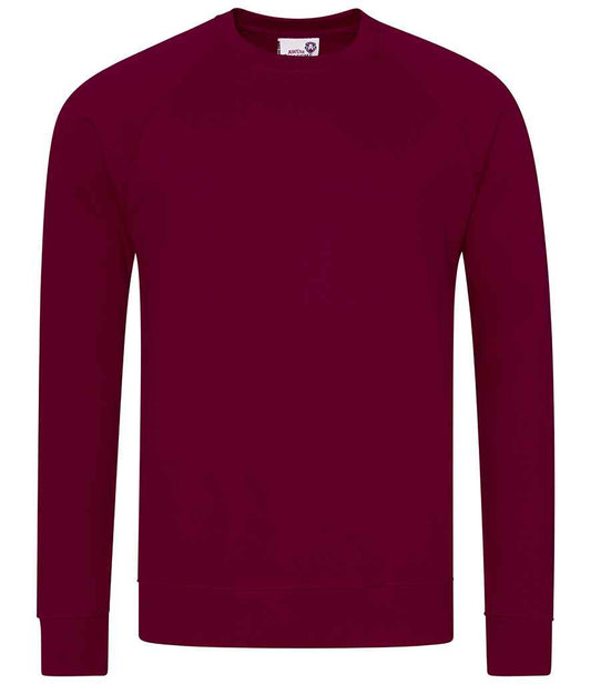 AWDis Academy Senior Raglan Sweatshirt - Burgundy (AC001)
