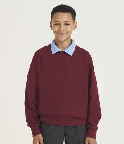 AWDis Academy Senior Raglan Sweatshirt - Burgundy (AC001)