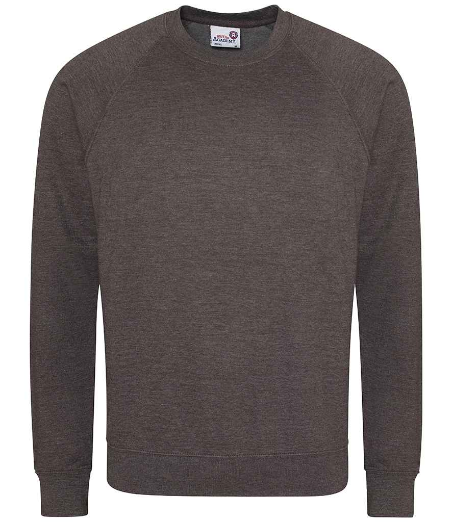 AWDis Academy Senior Raglan Sweatshirt - Charcoal (AC001)