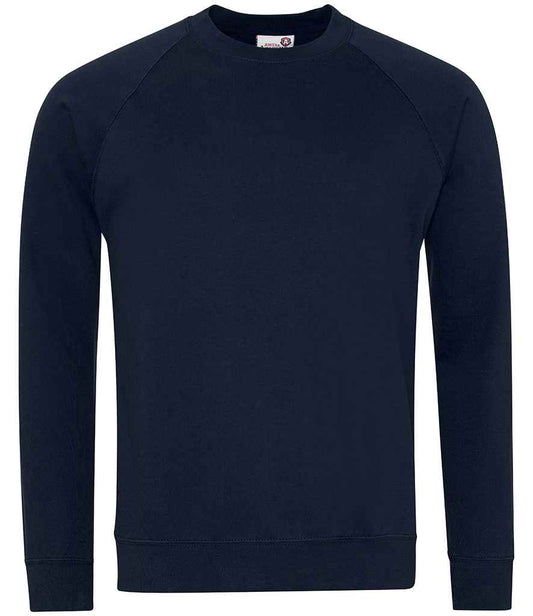 AWDis Academy Senior Raglan Sweatshirt - Navy (AC001)