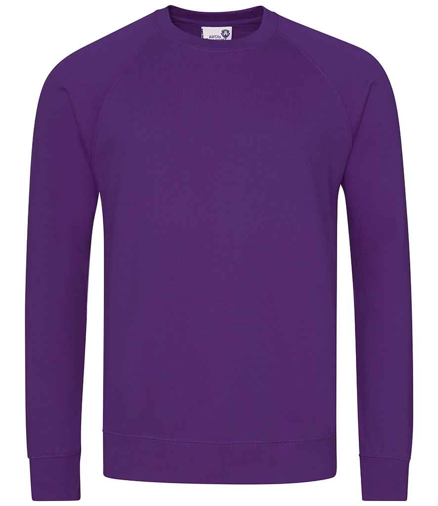 AWDis Academy Senior Raglan Sweatshirt - Purple (AC001)