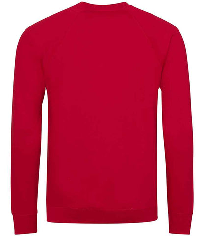 AWDis Academy Senior Raglan Sweatshirt - Red (AC001)