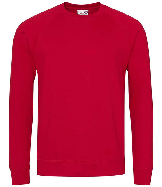 AWDis Academy Senior Raglan Sweatshirt - Red (AC001)
