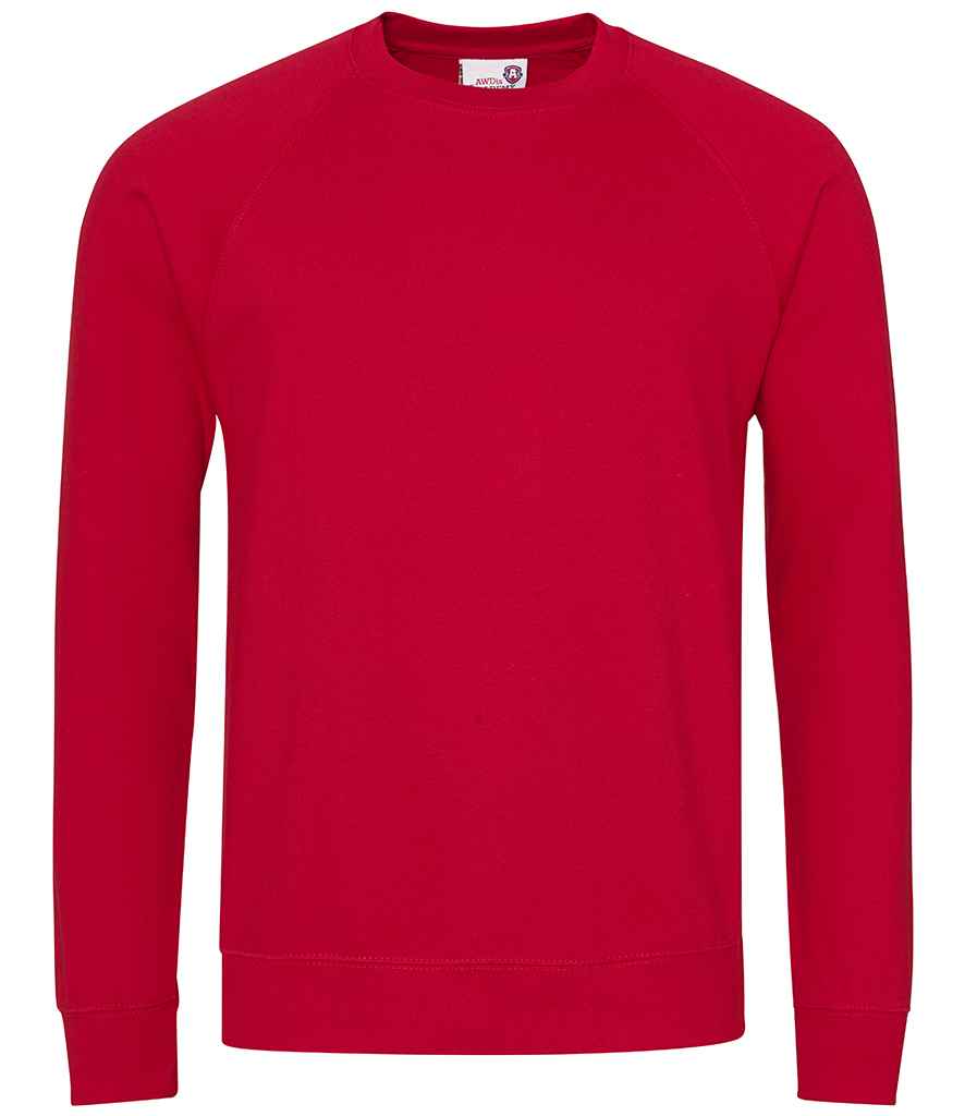 AWDis Academy Senior Raglan Sweatshirt - Red (AC001)