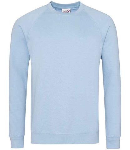 AWDis Academy Senior Raglan Sweatshirt - Sky Blue (AC001)