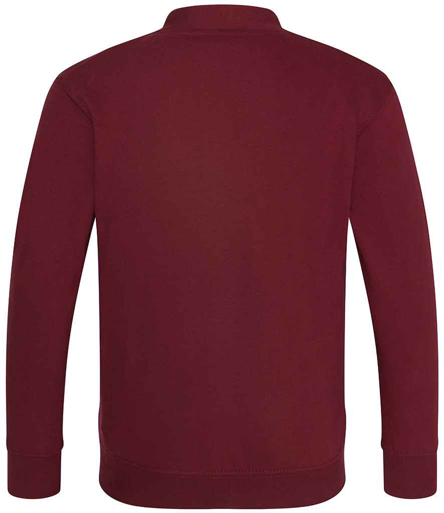 AWDis Academy Kids Sweat Cardigan - Burgundy (AC002B)