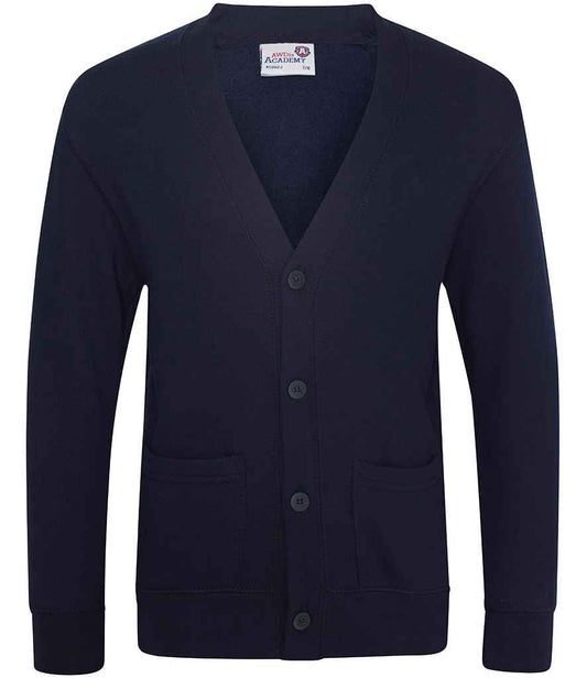 AWDis Academy Kids Sweat Cardigan - Navy (AC002B)