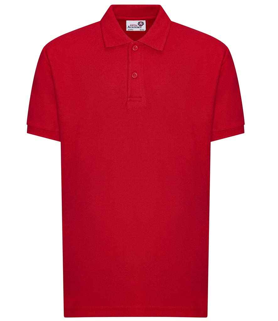 AWDis Academy Kids Piqué Polo Shirt - Red (AC004B)