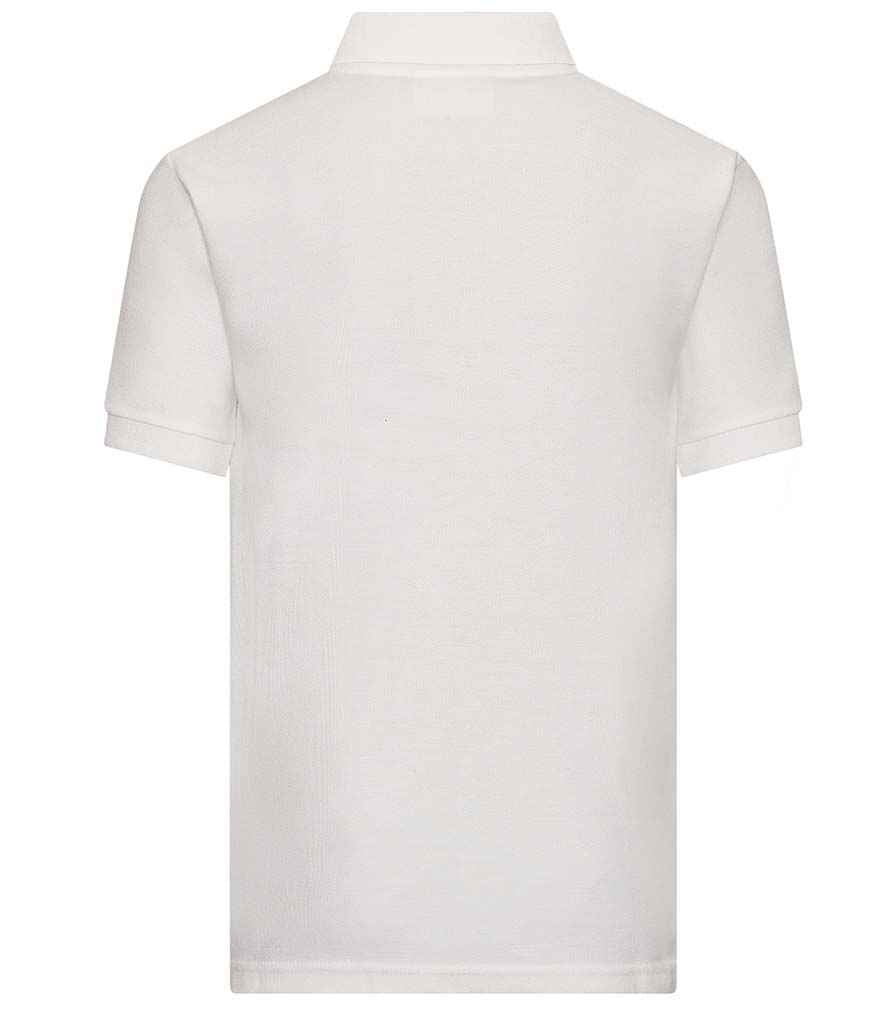 AWDis Academy Kids Piqué Polo Shirt - White (AC004B)