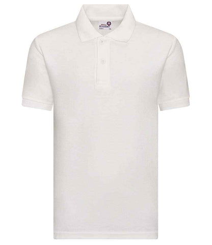 AWDis Academy Kids Piqué Polo Shirt - White (AC004B)