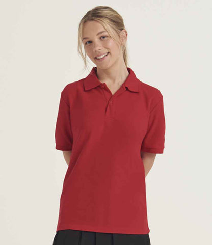 AWDis Academy Senior Piqué Polo Shirt - Red (AC004)