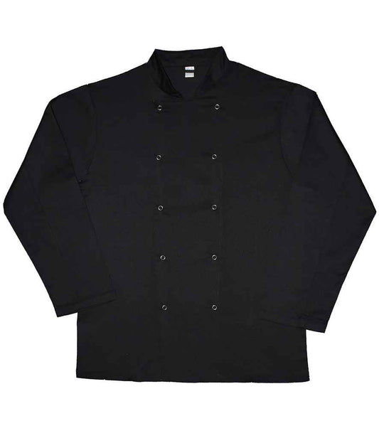 Dennys Long Sleeve Chef's Jacket - Black (AF001)