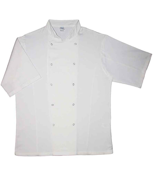 Dennys Short Sleeve Chef's Jacket - White (AF002)