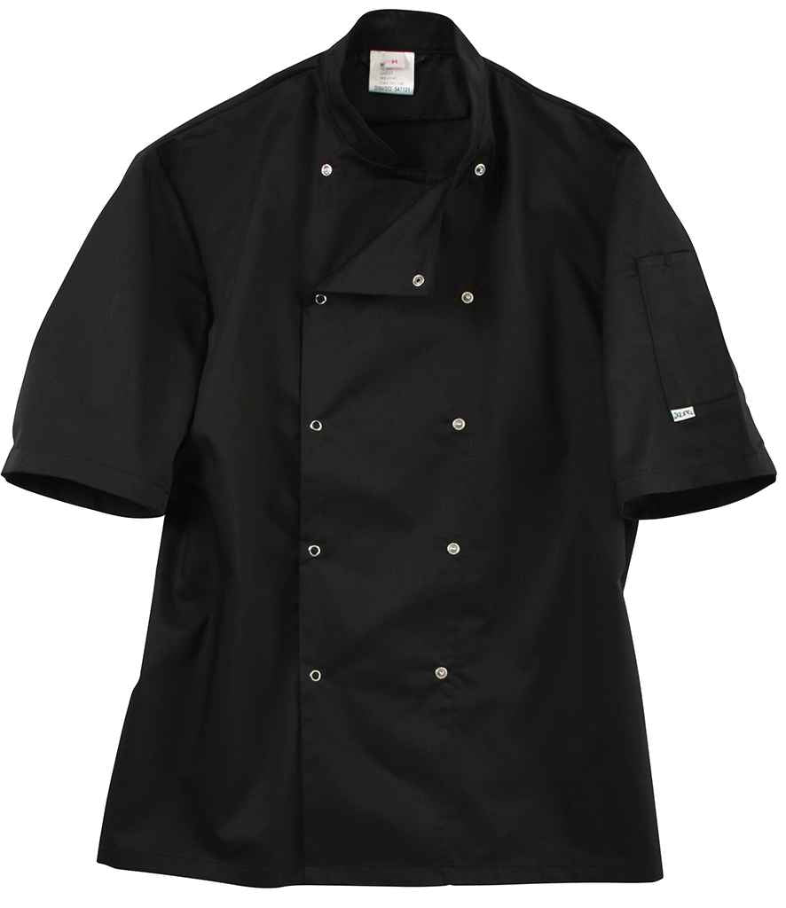 ADC Short Sleeve Coolmax® Chef's Jacket - Black (AF005)