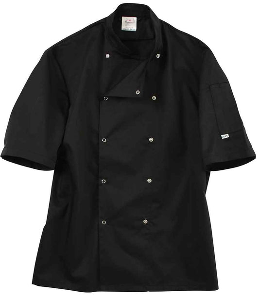 ADC Short Sleeve Coolmax® Chef's Jacket - Black (AF005)