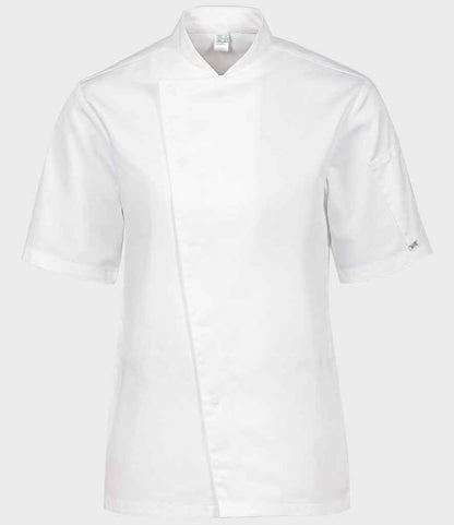 ADC Short Sleeve Asymmetric Chef's Jacket - White (AF007)
