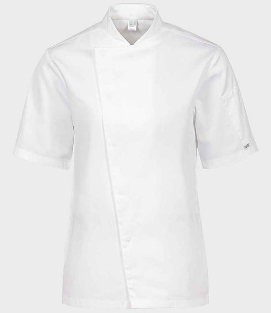 ADC Short Sleeve Asymmetric Chef's Jacket - White (AF007)