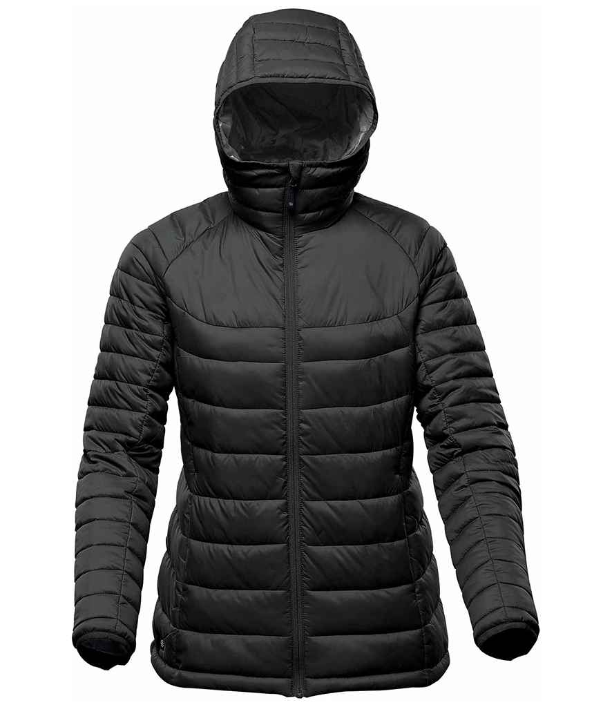 Stormtech Stormtech Ladies Stavanger Thermal Padded Jacket - Black/Graphite Grey (AFP2W)