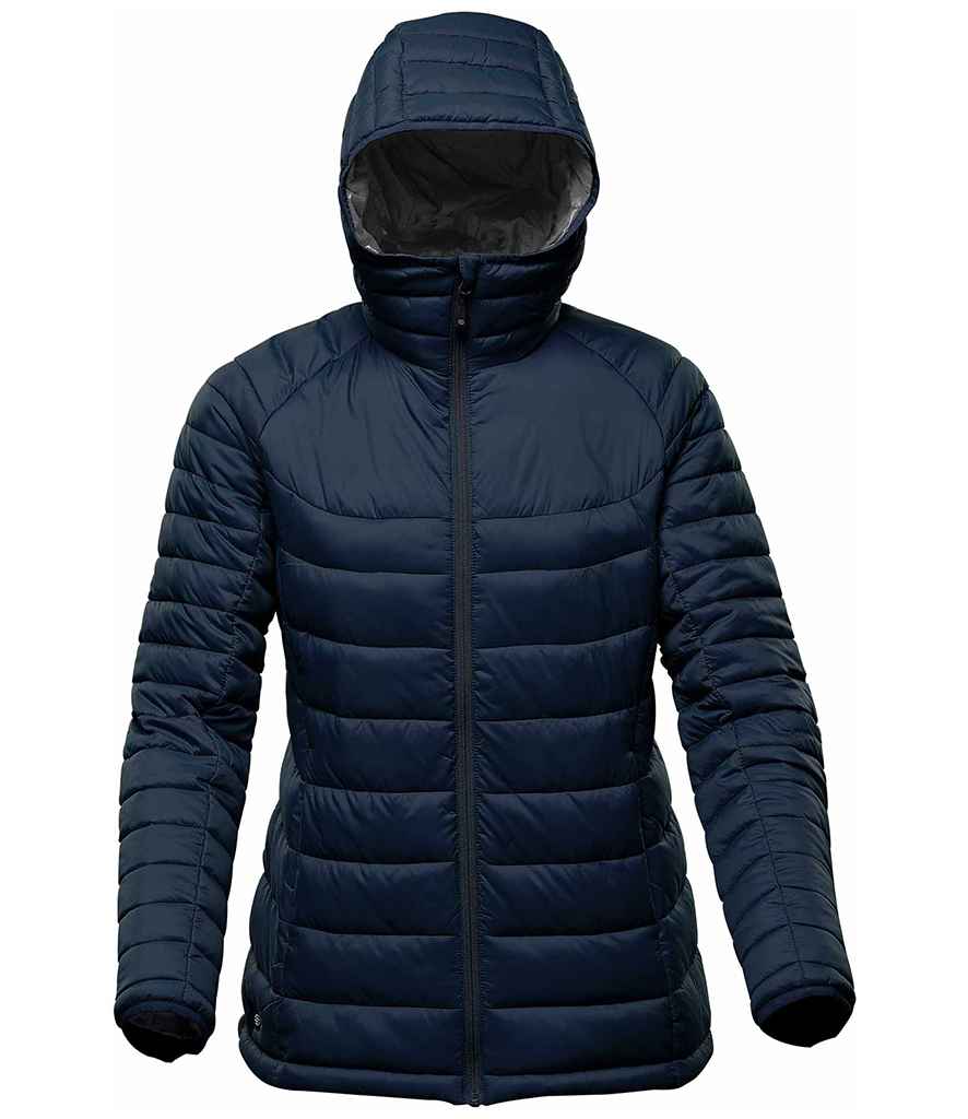 Stormtech Stormtech Ladies Stavanger Thermal Padded Jacket - Navy/Graphite Grey (AFP2W)