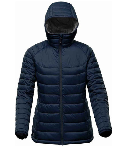 Stormtech Stormtech Ladies Stavanger Thermal Padded Jacket - Navy/Graphite Grey (AFP2W)