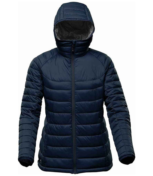 Stormtech Stormtech Ladies Stavanger Thermal Padded Jacket - Navy/Graphite Grey (AFP2W)