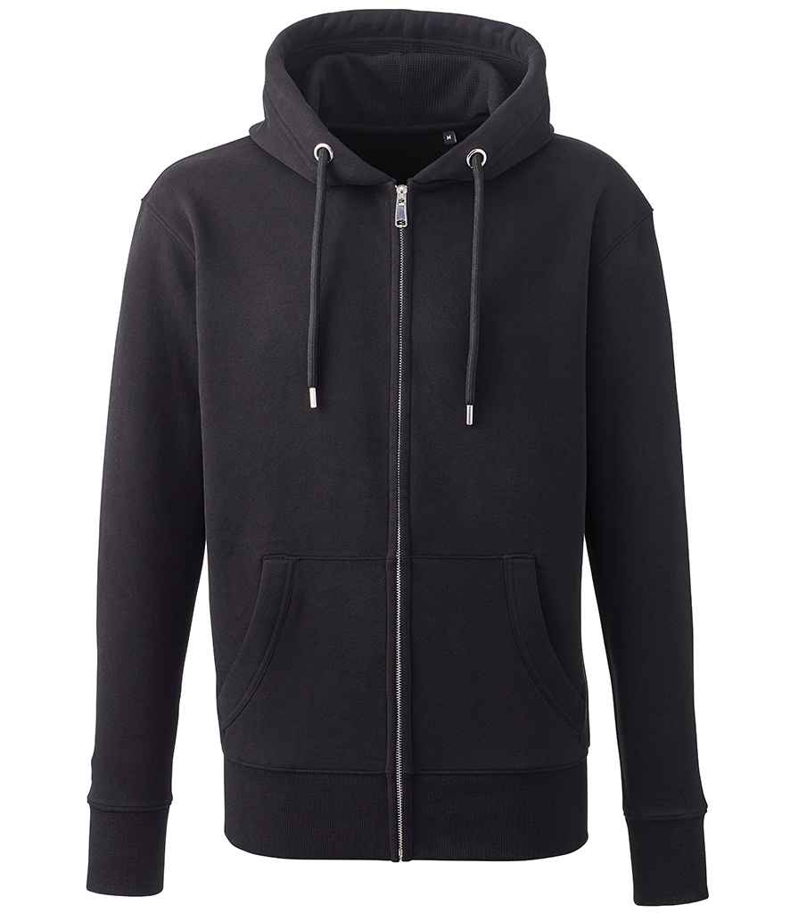 Anthem Organic Full Zip Hoodie - Black (AM02)