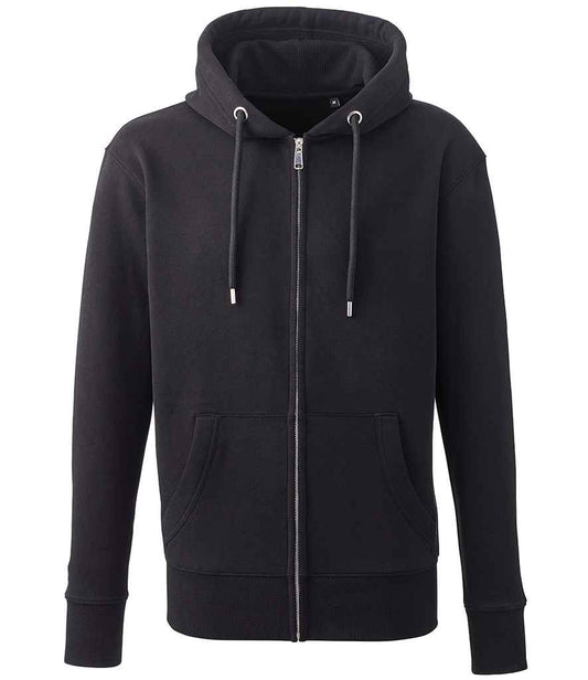 Anthem Organic Full Zip Hoodie - Black (AM02)