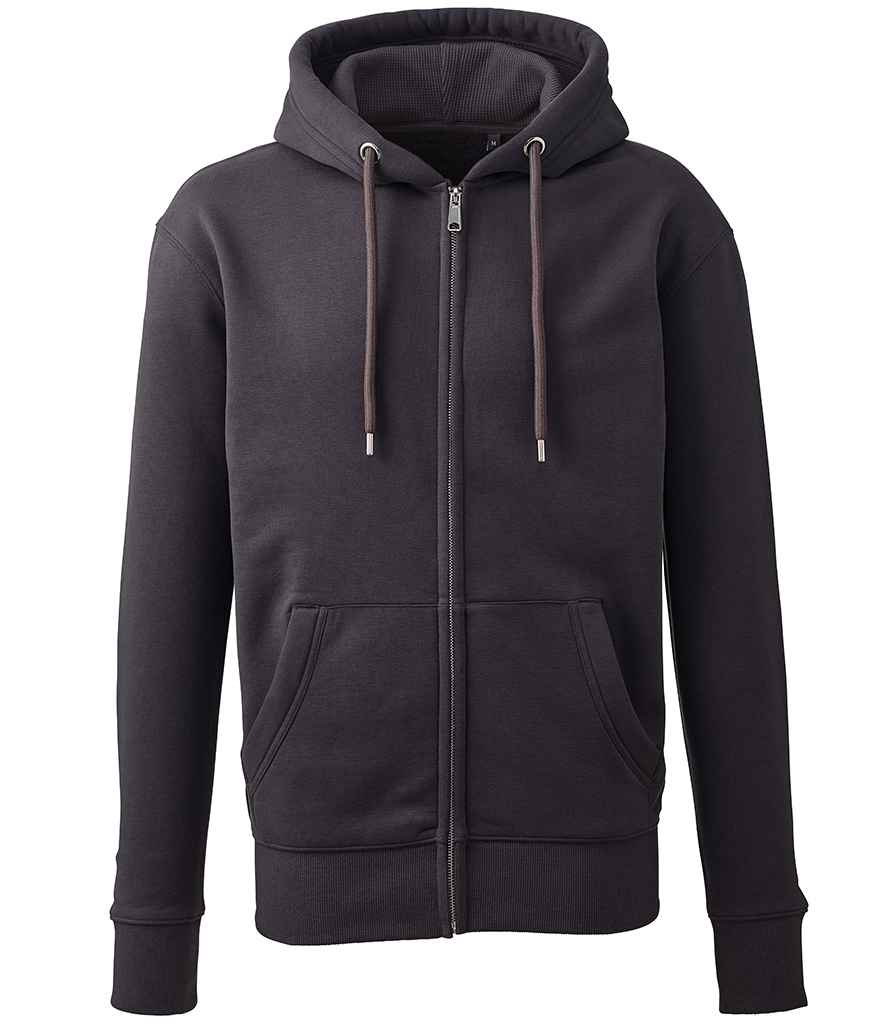 Anthem Organic Full Zip Hoodie - Charcoal (AM02)