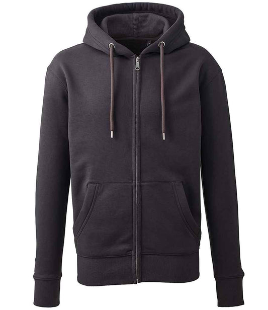 Anthem Organic Full Zip Hoodie - Charcoal (AM02)