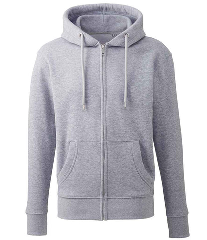 Anthem Organic Full Zip Hoodie - Grey Marl (AM02)