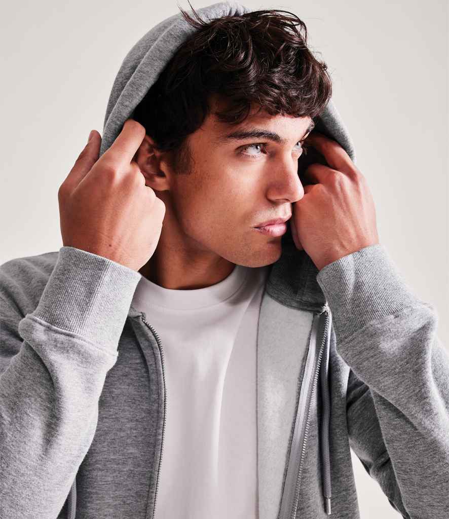 Anthem Organic Full Zip Hoodie - Grey Marl (AM02)
