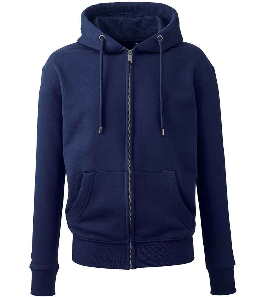 Anthem Organic Full Zip Hoodie - Oxford Navy (AM02)