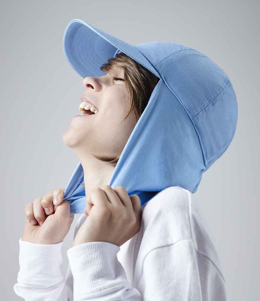 Beechfield Kids Legionnaire Style Cap - Sky Blue (BB11B)