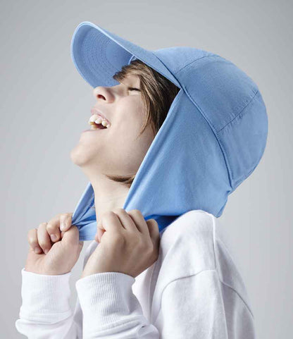 Beechfield Kids Legionnaire Style Cap - Sky Blue (BB11B)