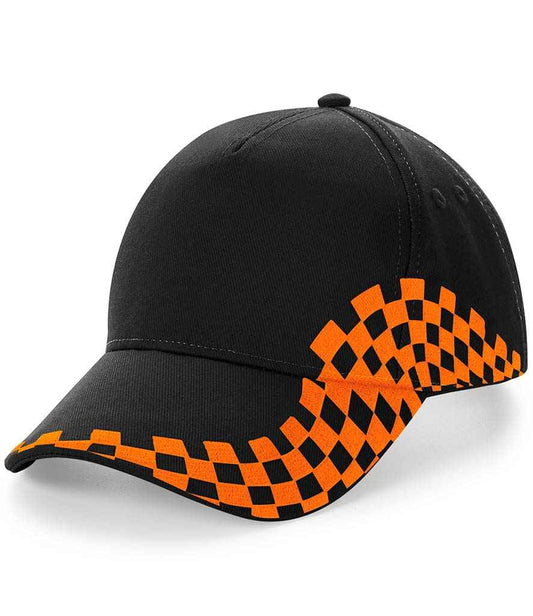 Beechfield Grand Prix Cap - Black/Orange (BB159)