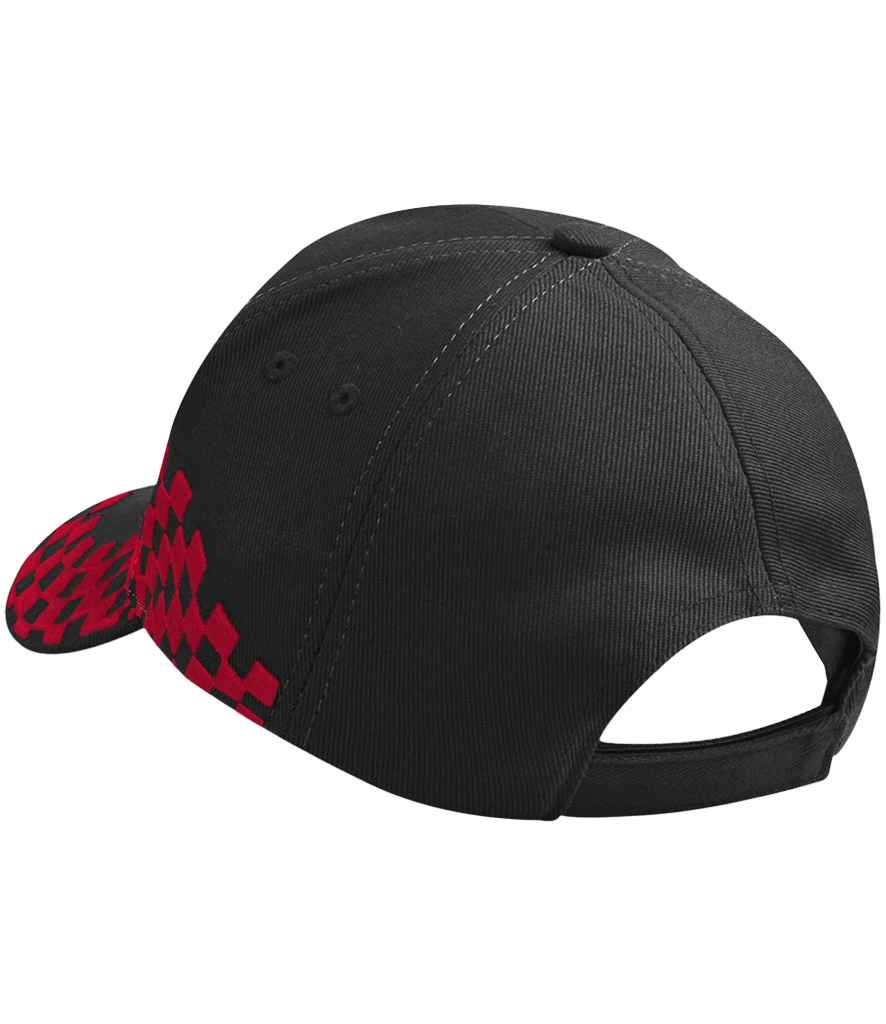 Beechfield Grand Prix Cap - Black/Classic Red (BB159)