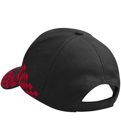 Beechfield Grand Prix Cap - Black/Classic Red (BB159)