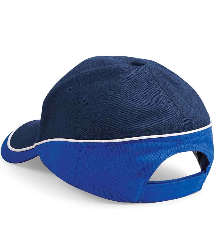 Beechfield Teamwear Competition Cap - French Navy/Bright Royal/White (BB171)