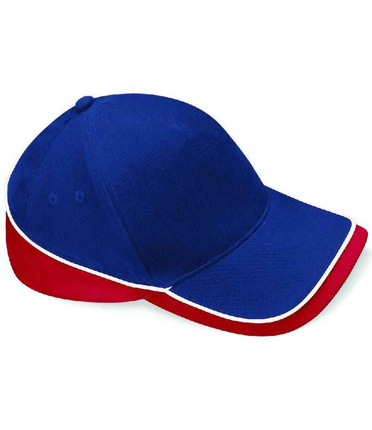 Beechfield Teamwear Competition Cap - French Navy/Classic Red/White (BB171)