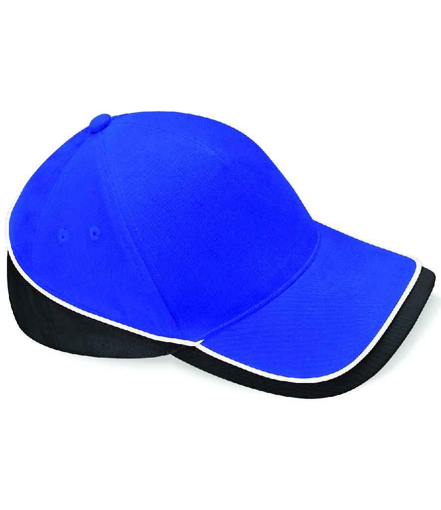 Beechfield Teamwear Competition Cap - Bright Royal/Black/White (BB171)