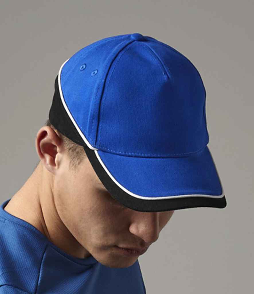 Beechfield Teamwear Competition Cap - Bright Royal/Black/White (BB171)