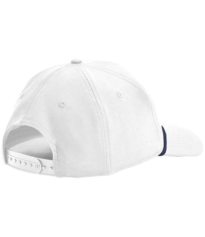 Beechfield Rope Detail Golf Cap - White/Navy (BB194R)