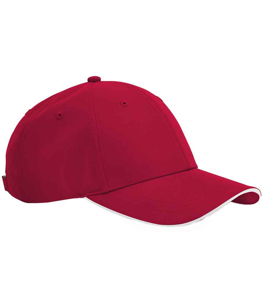 Beechfield Team Sports-Tech Cap - Classic Red/White (BB195R)