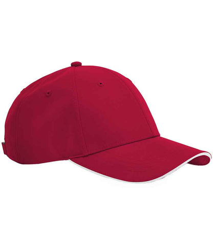 Beechfield Team Sports-Tech Cap - Classic Red/White (BB195R)